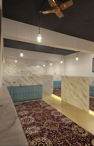 Private dining space interior